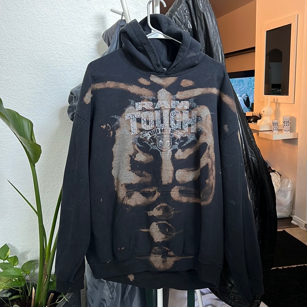 Amazing Ram Tough Bleached Skeleton Hoodie